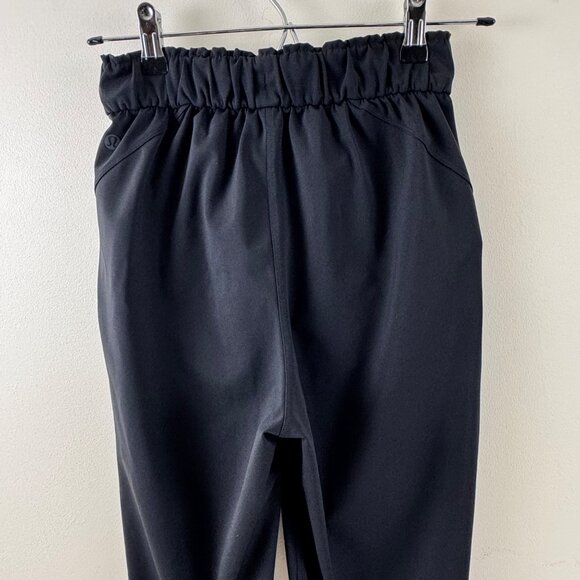 Lululemon Womens Black High Rise Stretch Drawstring Jogger Pants Size 2 - Picture 6 of 14